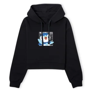 Pokemon Piplup Women's Cropped Hoodie - Black