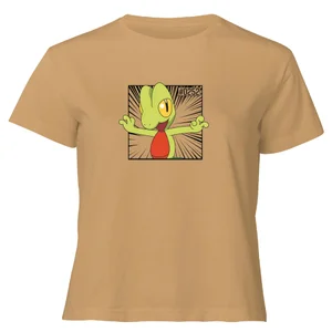 Pokemon Treecko Women's Cropped T-Shirt - Tan