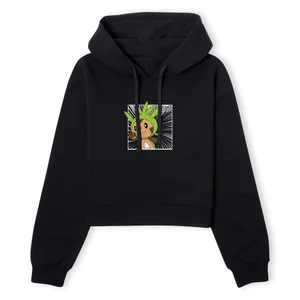 Pokemon Chespin Women's Cropped Hoodie - Black
