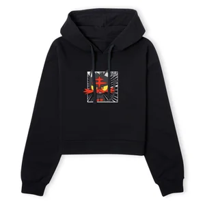 Pokemon Litten Women's Cropped Hoodie - Black