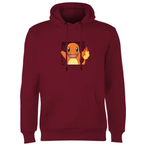 Pokémon Pokédex Charmander #0004 Hoodie - Burgundy