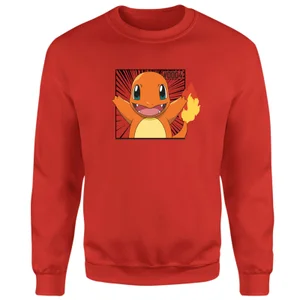 Pokémon Pokédex Charmander #0004 Sweatshirt - Red