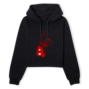 Creed 213 Women's Cropped Hoodie - Black