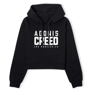 Creed Adonis Creed LA Logo Women's Cropped Hoodie - Black