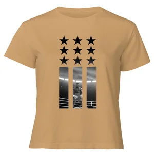 Creed Poster Stars Women's Cropped T-Shirt - Tan