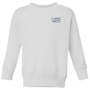 Finding Nemo P.Sherman 42 Wallaby Way Kids' Sweatshirt - White