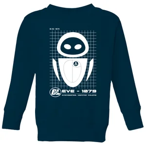 Wall-E Eve Schematic Kids' Sweatshirt - Navy