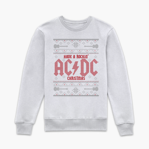 AC/DC Have A Rockin' Christmas Sweatshirt - White
