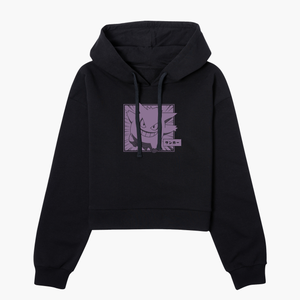 Pokémon Gengar Women's Cropped Hoodie - Black