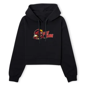 X-Men Hey Bub! Women's Cropped Hoodie - Black