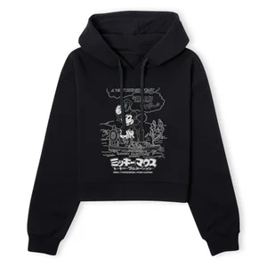 Walt Disney Comic Women's Cropped Hoodie - Black