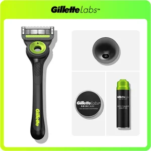 Gillette Labs Regime Pack: Neon Night Razor, Moisturiser, Gel & Stand