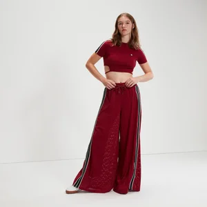 Crop-T-Shirt Maldonado Burgunderrot für Damen