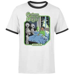 Steven Rhodes Graham And The Greys Unisex Ringer T-Shirt - White/Black