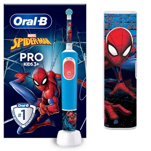 Oral-B Vitality Pro Kids Spiderman Electric Toothbrush with Travel Case