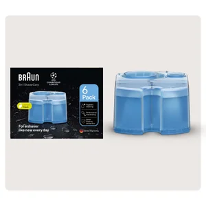 Braun 3-in-1 ShaveCare Cleaning Cartridge 6 Pack
