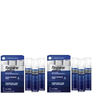 Regaine For Men Extra Strength Re-Growth Scalp Foam with 5% Minoxidil - 6 Month Supply Bundle