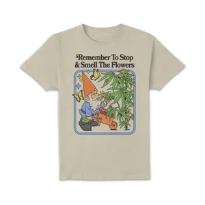 Steven Rhodes Stop And Smell The Flowers Unisex T-Shirt - Cream