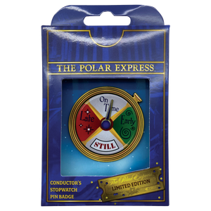 The Polar Express Conductor's Stopwatch Spinning Pin Badge