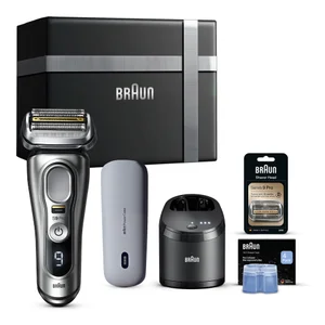 Braun Gift Box: Electric Shaver Series 9 PRO+ 9477cc, Cleaning Cartridge 4 Pack, & 94M Head Replacement