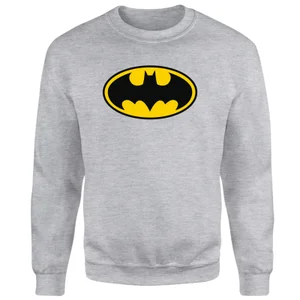 Justice League Batman Logo Sweatshirt - Grey