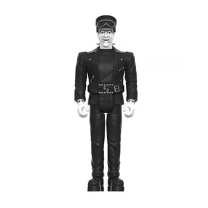Super7 The Munsters W3 - Biker Herman (Grey Scale) ReAction Figure