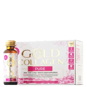 Gold Collagen Liquid Supplement Pure Skin, Hair & Nail Health Liquid Supplement For 25+ 10 x 50ml