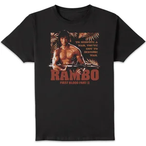 Rambo First Blood Part II Guerilla Warfare Unisex T-Shirt - Black