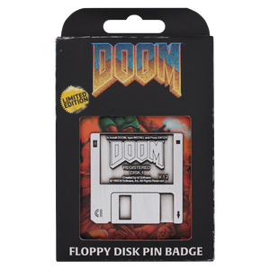 Doom Floppy Disk Pin Badge