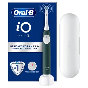 Oral-B iO2 Forest Green Electric Toothbrush + Travel Case