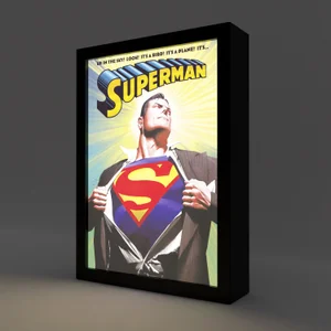DC Comics Superman Framed LED Art Print
