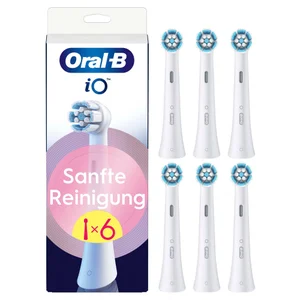 Oral-B iO Sanfte Reinigung, Original Aufsteckbürsten, Weiß, 6 Stück
