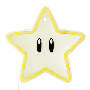 Super Mario Super Star Wall Mountable Led Neon Light