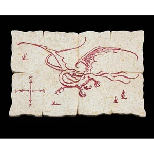 Weta Workshop Hobbit Magnet Dragon Map