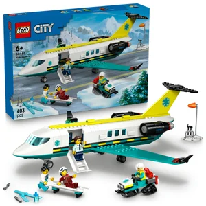 LEGO City Emergency Air Ambulance Airplane Toy Playset 60465