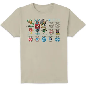 DC Comics Justice League DC Through The Ages Unisex T-Shirt - Cream