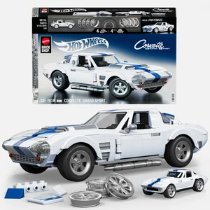 Mattel Brick Shop Hot Wheels Elite Corvette Grand Sport  Building Set
