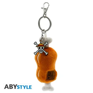 One Piece Meat On A Bone Plush 3D Key Chain