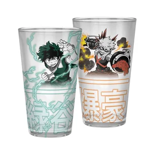 My Hero Academia Izuku & Bakugo 400ml Glass