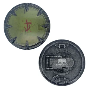 DOOM: The Dark Ages Saw Shield Medallion and Art Card