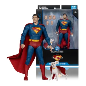 McFarlane Toys DC Comics Superman Movie Superman and with Krypto The Super Dog Deluxe Action Figure 7"