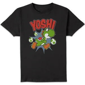 Nintendo Super Mario Yoshi Eggs Unisex T-Shirt - Black