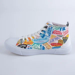 Akedo x Stranger Things Welcome to Hawkins High Top - White