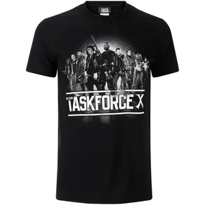 DC Comics Men's Suicide Squad Taskforce X T-Shirt - Black