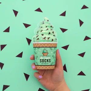 Ice Cream Socks - Mint Choc Chip