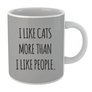 I Like Cats More Than People Mug