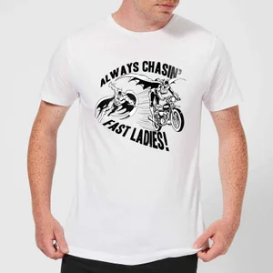 DC Comics Batman Always Chasin' T-Shirt in White