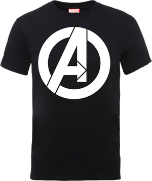 T-Shirt Homme Marvel Avengers - Logo Simple - Noir