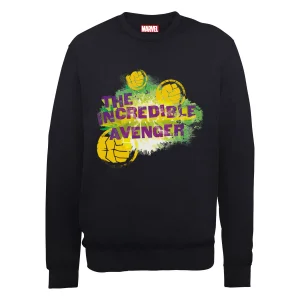 Marvel Avengers Hulk The Incredible Avenger Sweatshirt - Black