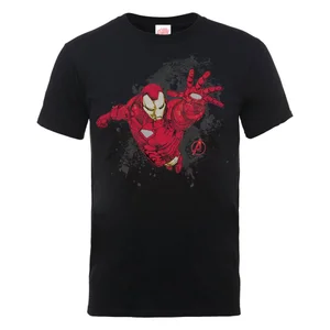 Marvel Avengers Assemble Iron Man T-Shirt - Schwarz